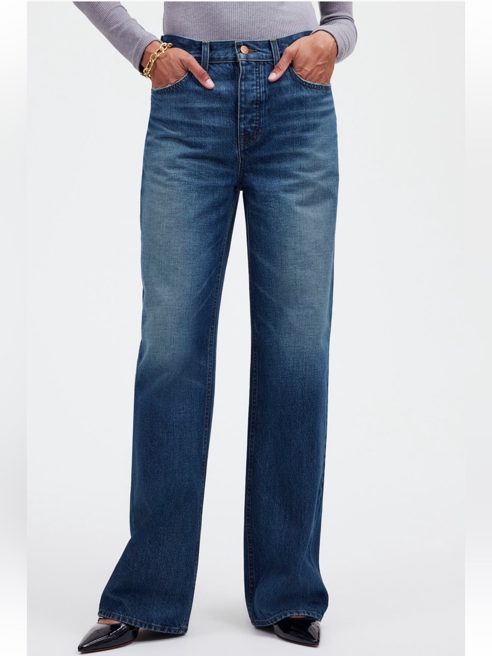 Madewell Low Slung Baggy, size 30